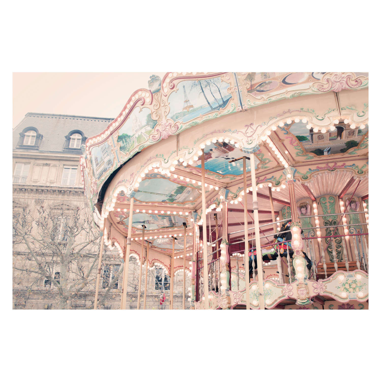 wall-art-print-canvas-poster-framed-Paris Carousel , By Pictufy-1