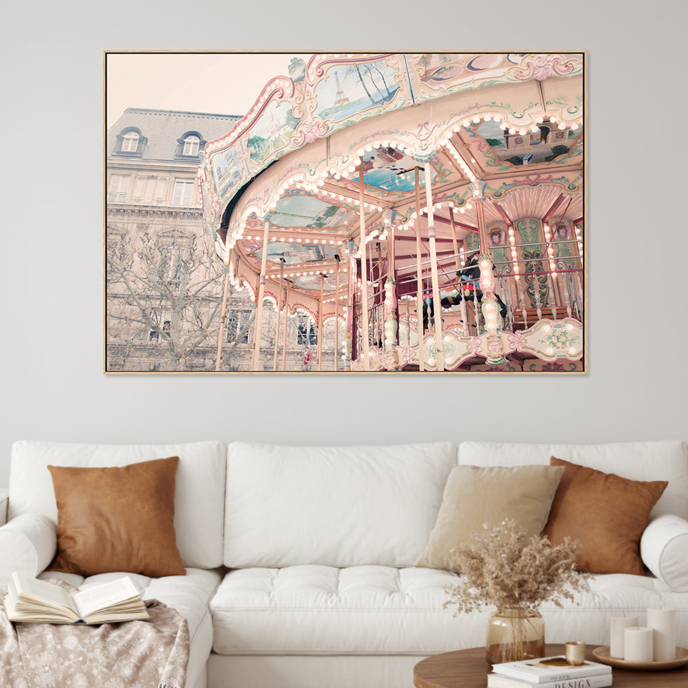 wall-art-print-canvas-poster-framed-Paris Carousel , By Pictufy-2