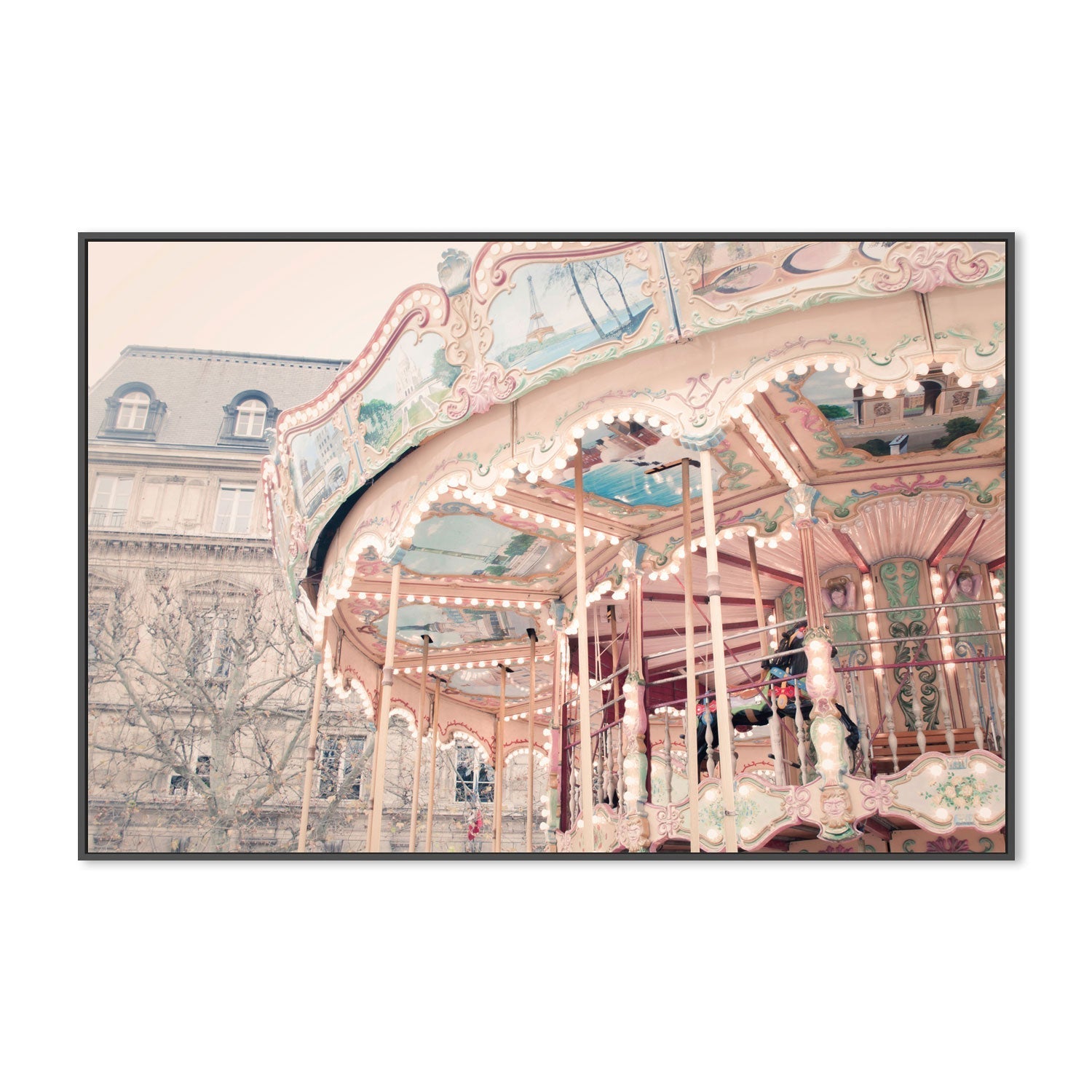 wall-art-print-canvas-poster-framed-Paris Carousel , By Pictufy-3