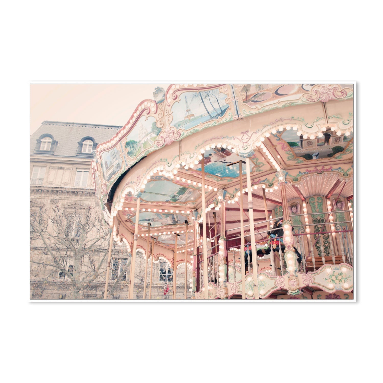 wall-art-print-canvas-poster-framed-Paris Carousel , By Pictufy-5