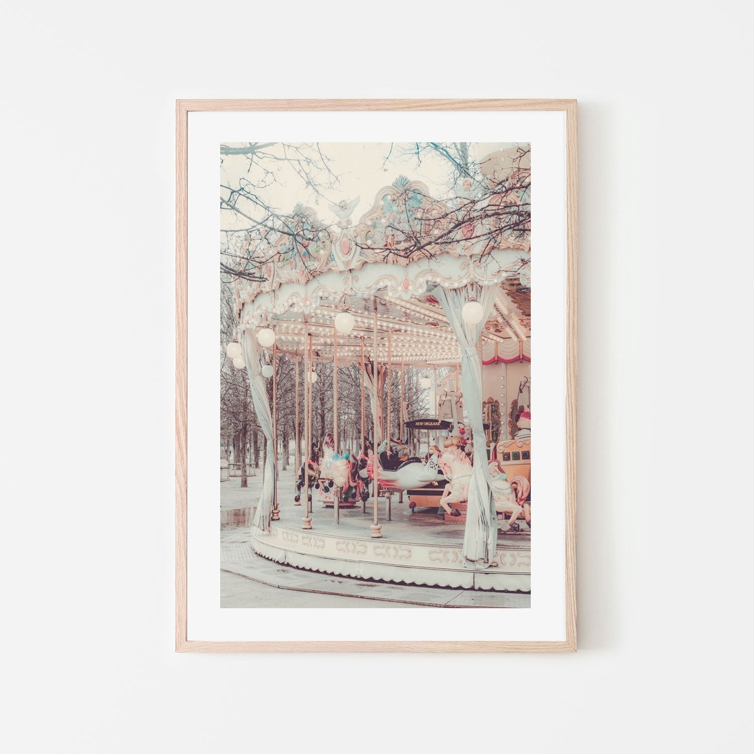 wall-art-print-canvas-poster-framed-Paris Carousel, Style A , By Pictufy-6