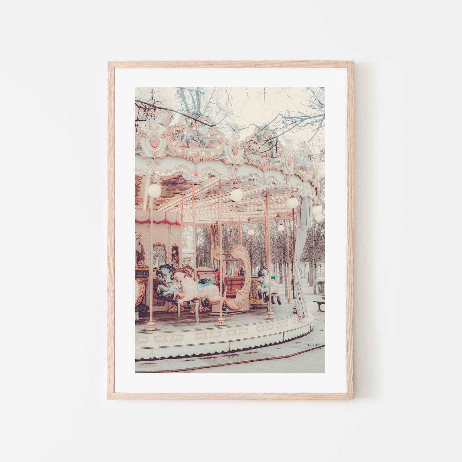 wall-art-print-canvas-poster-framed-Paris Carousel, Style B , By Pictufy-6