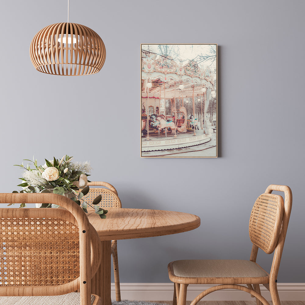 wall-art-print-canvas-poster-framed-Paris Carousel, Style B , By Pictufy-8