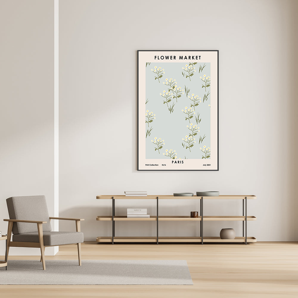 wall-art-print-canvas-poster-framed-Parisian Flower Market-GIOIA-WALL-ART