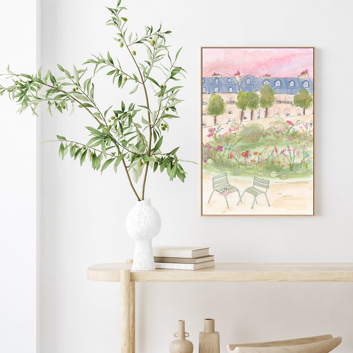 wall-art-print-canvas-poster-framed-Parisian Garden , By Katharina Puritscher-7