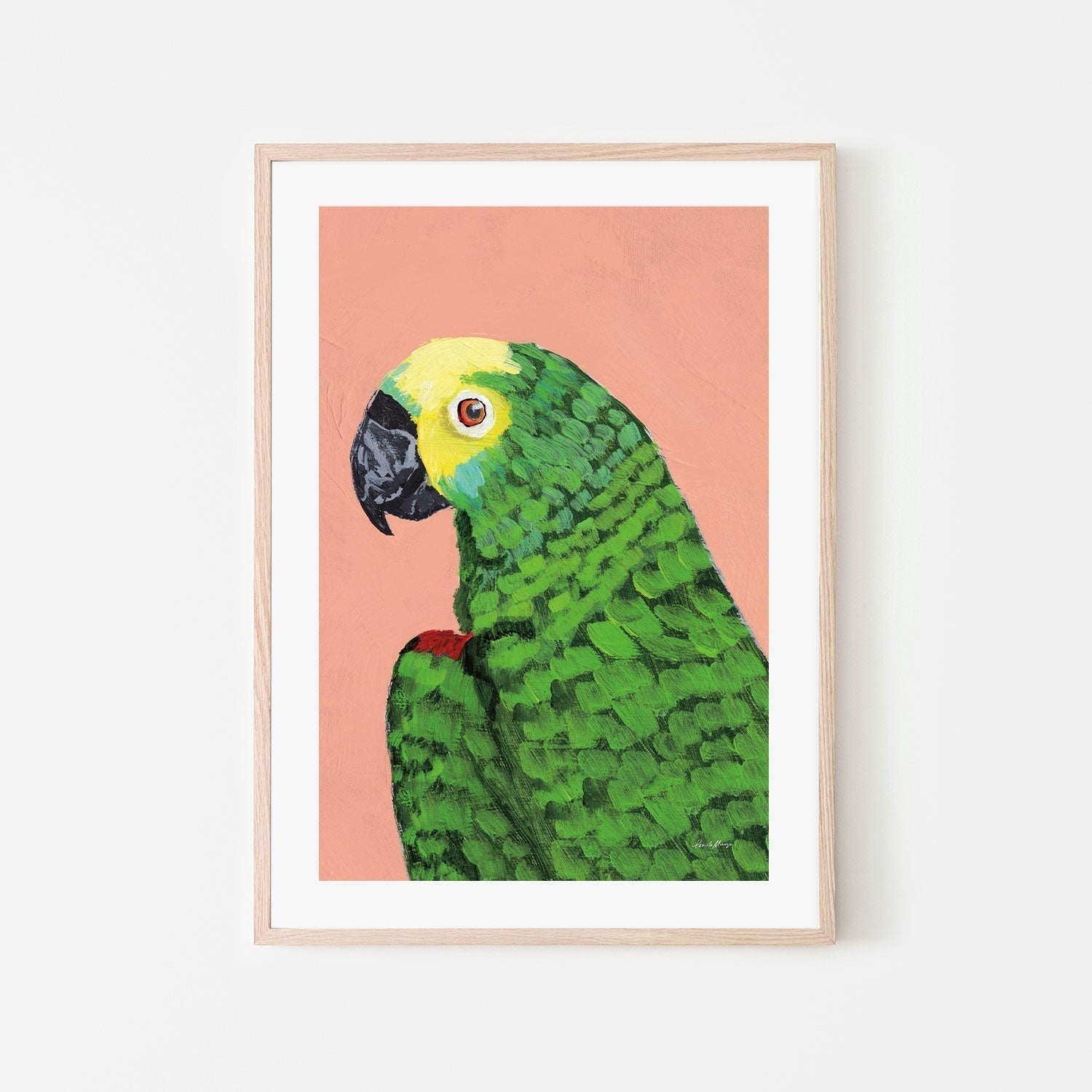 wall-art-print-canvas-poster-framed-Parrot Head-by-Pamela Munger-Gioia Wall Art