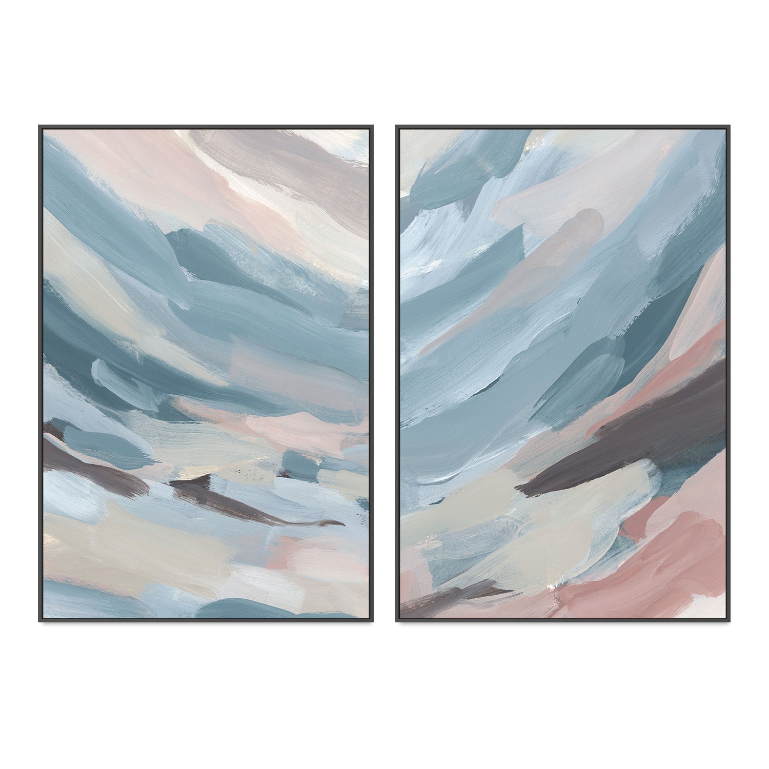 wall-art-print-canvas-poster-framed-Pastel Bliss, Style A & C, Set Of 2 , By Emily Wood-3