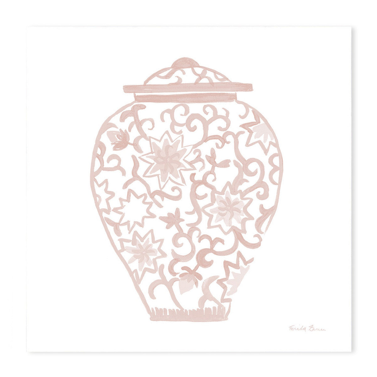 wall-art-print-canvas-poster-framed-Pastel Chinoiserie, Style A & B, Set Of 2 , By Farida Zaman-GIOIA-WALL-ART