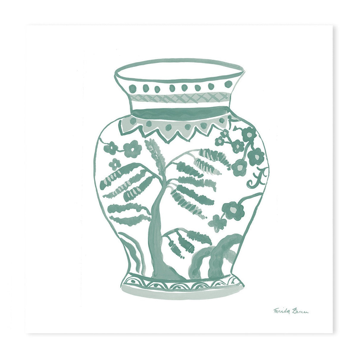 wall-art-print-canvas-poster-framed-Pastel Chinoiserie, Style A & B, Set Of 2 , By Farida Zaman-GIOIA-WALL-ART