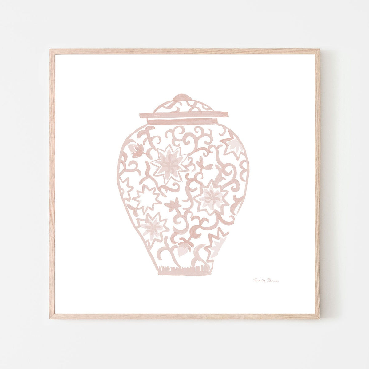 wall-art-print-canvas-poster-framed-Pastel Chinoiserie, Style A , By Farida Zaman-GIOIA-WALL-ART
