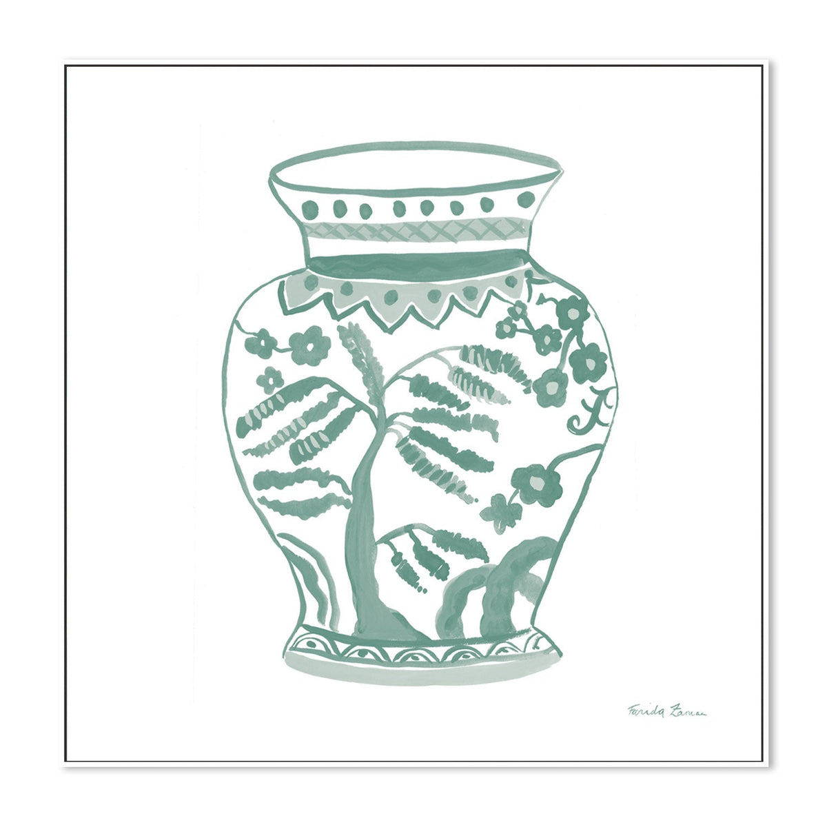 wall-art-print-canvas-poster-framed-Pastel Chinoiserie, Style B , By Farida Zaman-GIOIA-WALL-ART