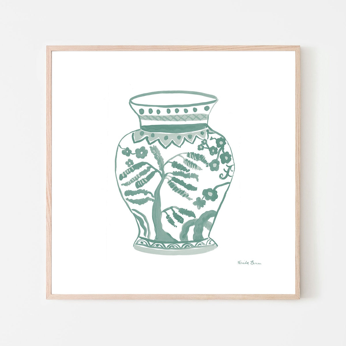 wall-art-print-canvas-poster-framed-Pastel Chinoiserie, Style B , By Farida Zaman-GIOIA-WALL-ART