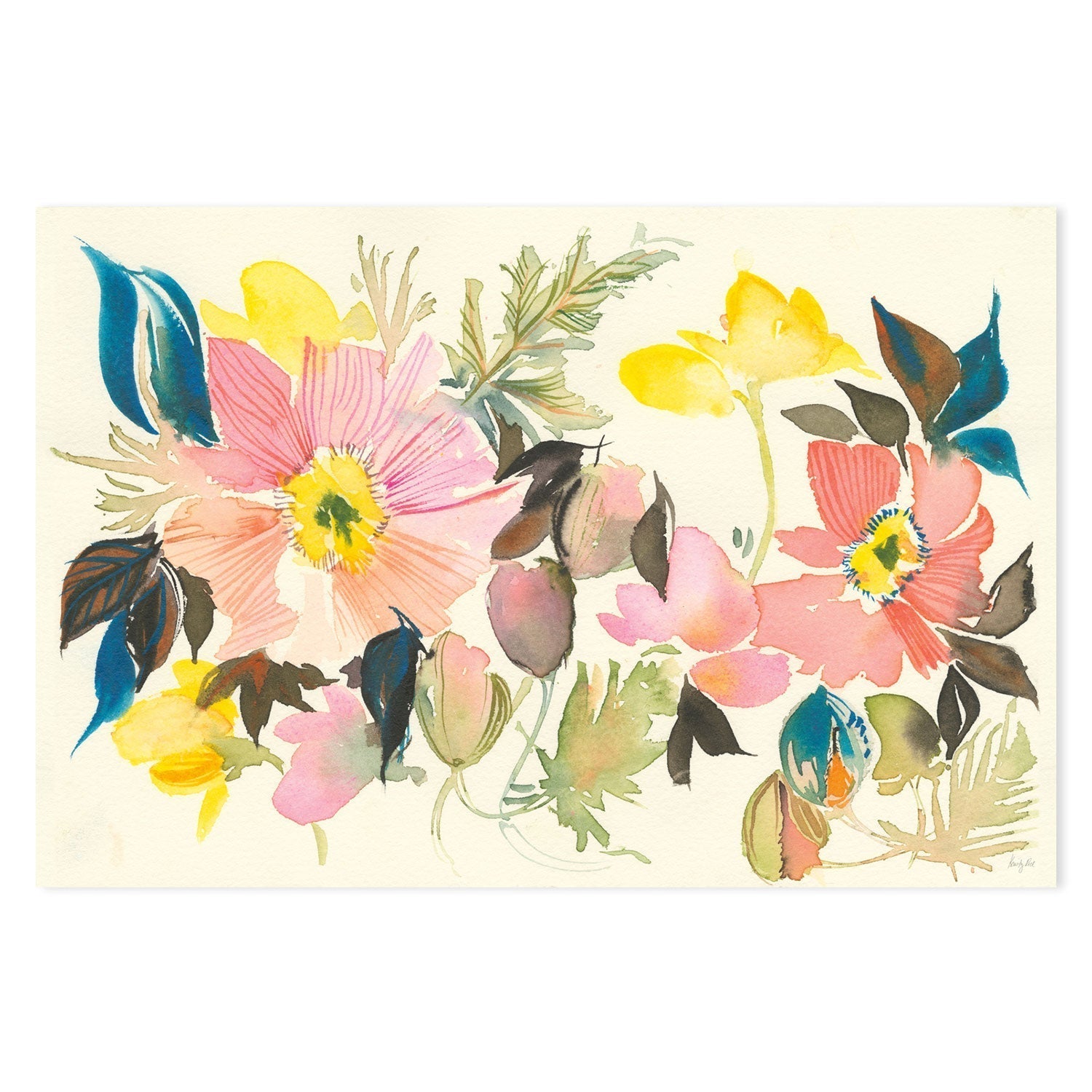 wall-art-print-canvas-poster-framed-Pastel Garden , By Kristy Rice-GIOIA-WALL-ART