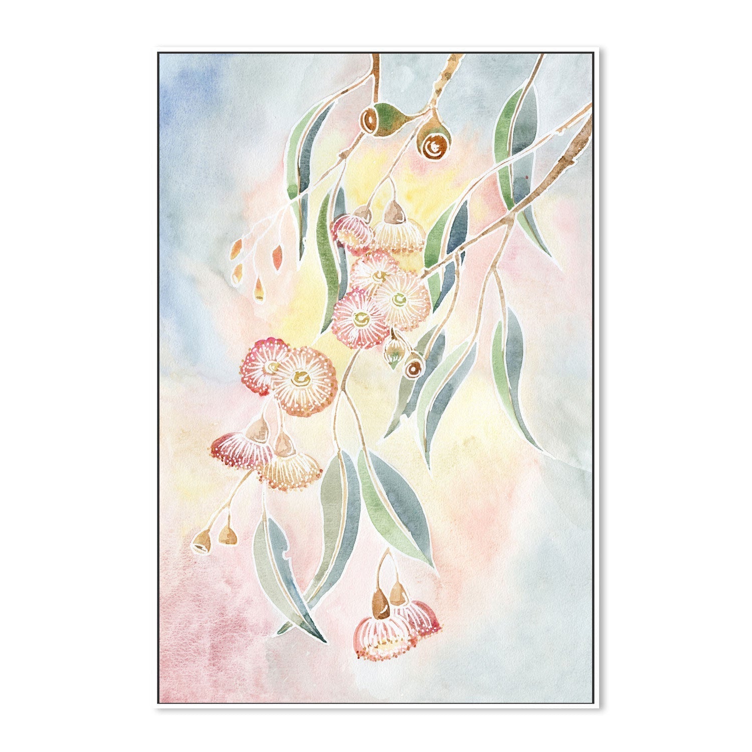 wall-art-print-canvas-poster-framed-Pastel Gumblossom , By Jessie Mitchelson-GIOIA-WALL-ART