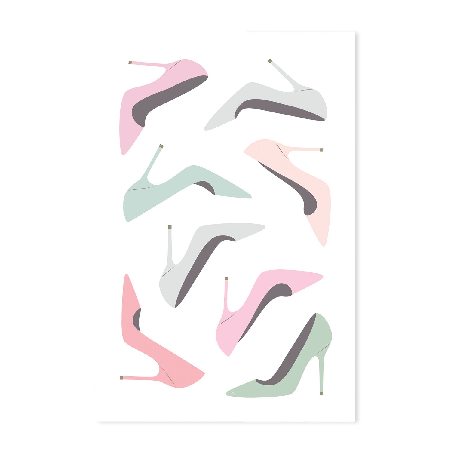 wall-art-print-canvas-poster-framed-Pastel Heels-GIOIA-WALL-ART
