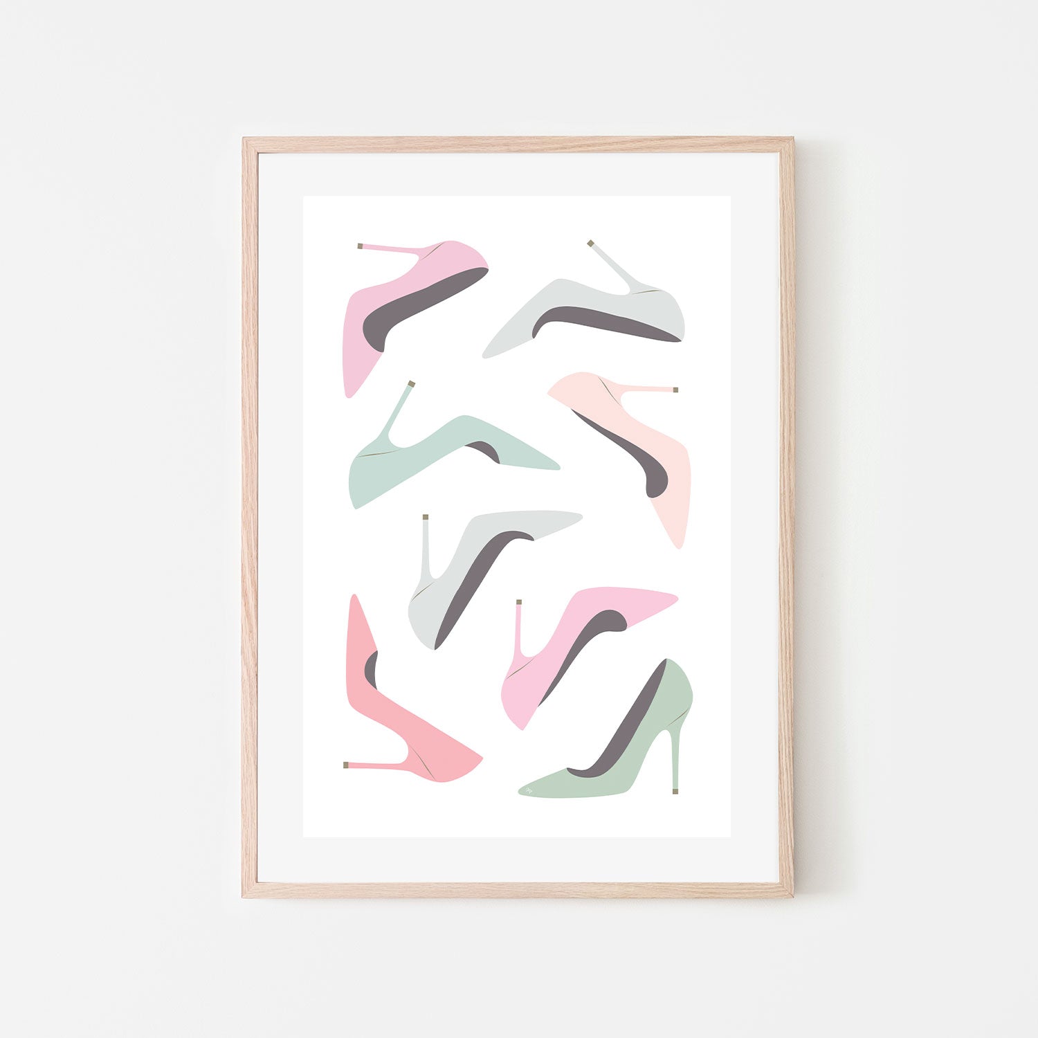 wall-art-print-canvas-poster-framed-Pastel Heels-GIOIA-WALL-ART