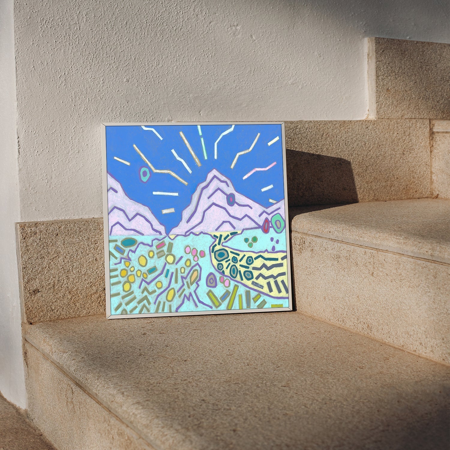 wall-art-print-canvas-poster-framed-Pastel Mountain , By Christian Quirino-8