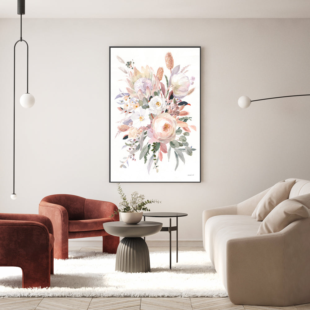 wall-art-print-canvas-poster-framed-Pastel Native Flowers , By Danhui Nai-GIOIA-WALL-ART