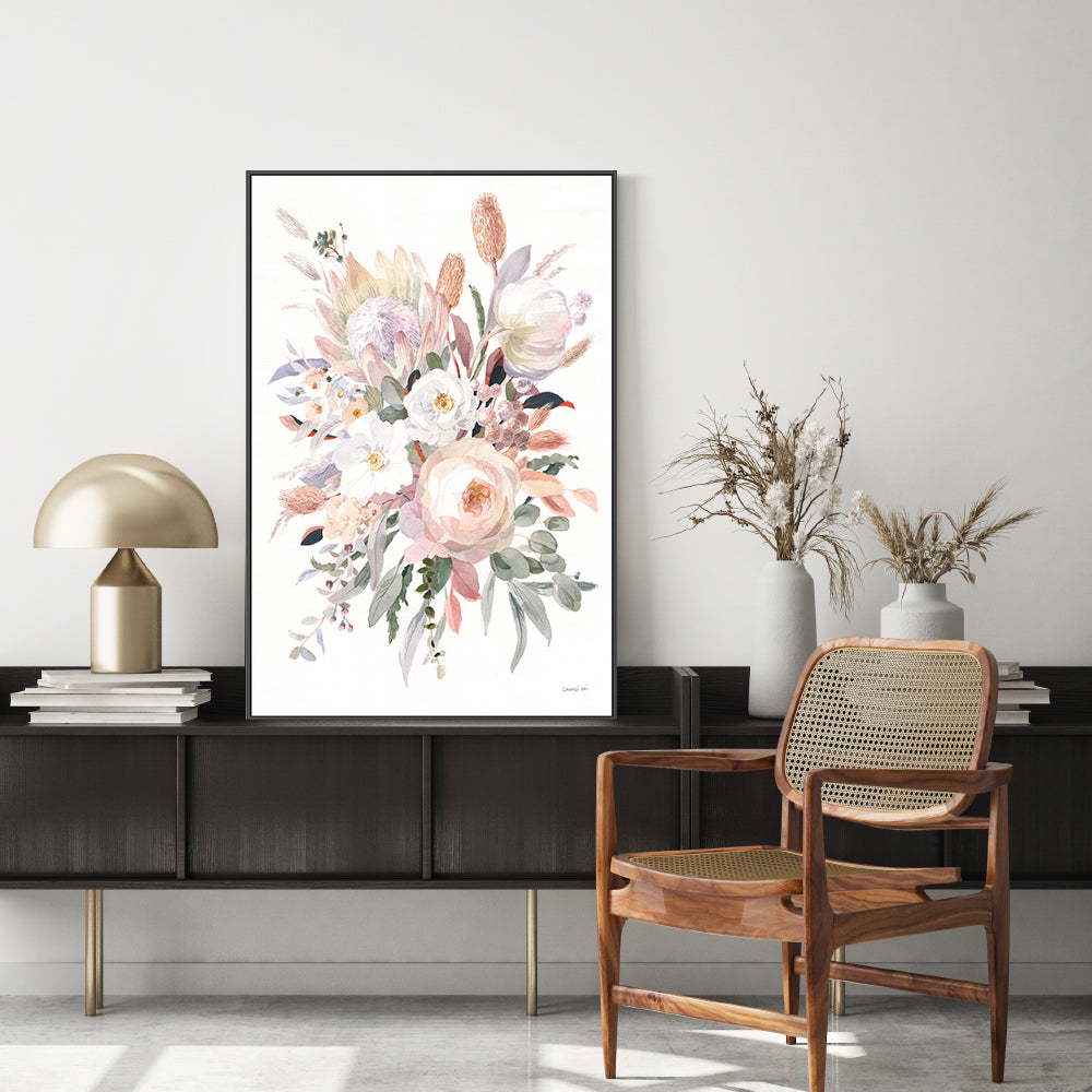 wall-art-print-canvas-poster-framed-Pastel Native Flowers , By Danhui Nai-GIOIA-WALL-ART