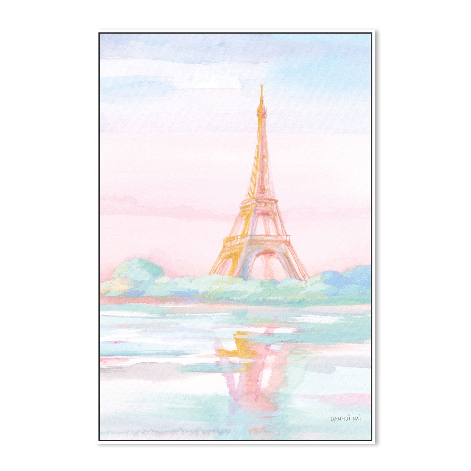 wall-art-print-canvas-poster-framed-Pastel Paris, Style B-by-Danhui Nai-Gioia Wall Art