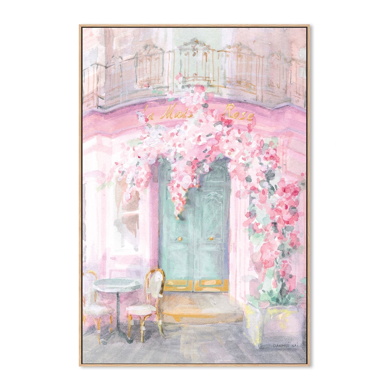 wall-art-print-canvas-poster-framed-Pastel Paris, Style C-by-Danhui Nai-Gioia Wall Art