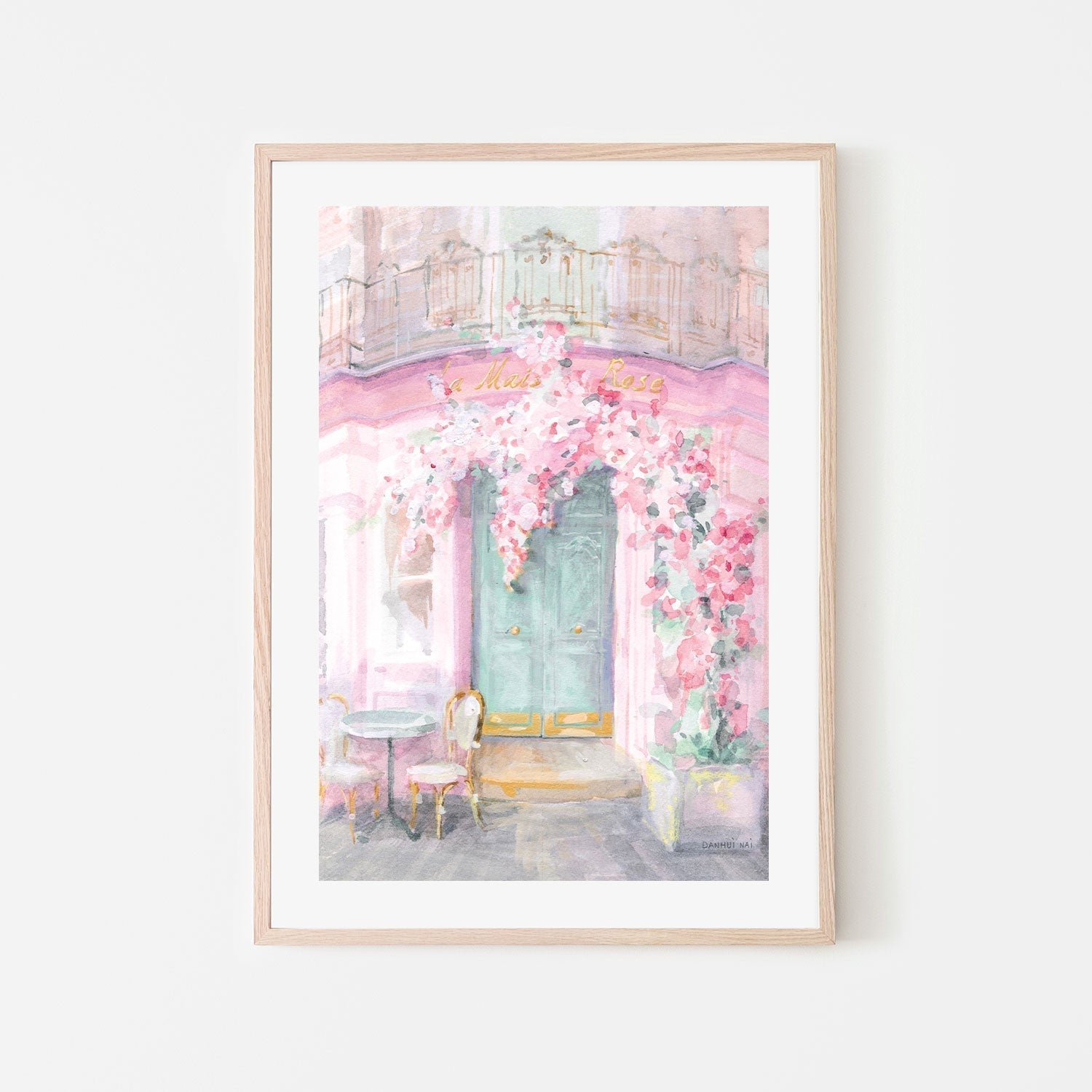 wall-art-print-canvas-poster-framed-Pastel Paris, Style C-by-Danhui Nai-Gioia Wall Art