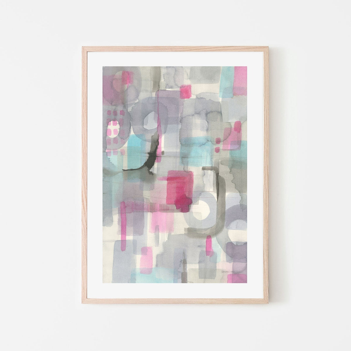 wall-art-print-canvas-poster-framed-Pastel Shapes , By Danhui Nai-GIOIA-WALL-ART