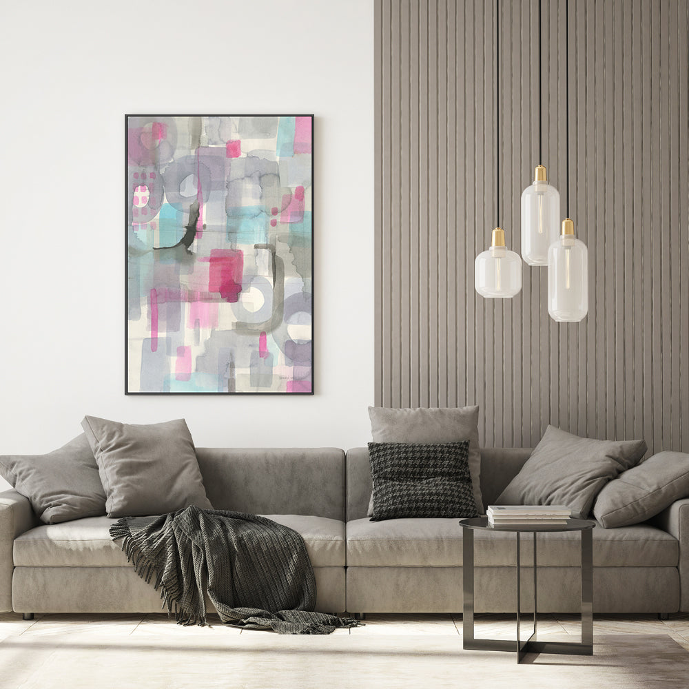 wall-art-print-canvas-poster-framed-Pastel Shapes , By Danhui Nai-GIOIA-WALL-ART