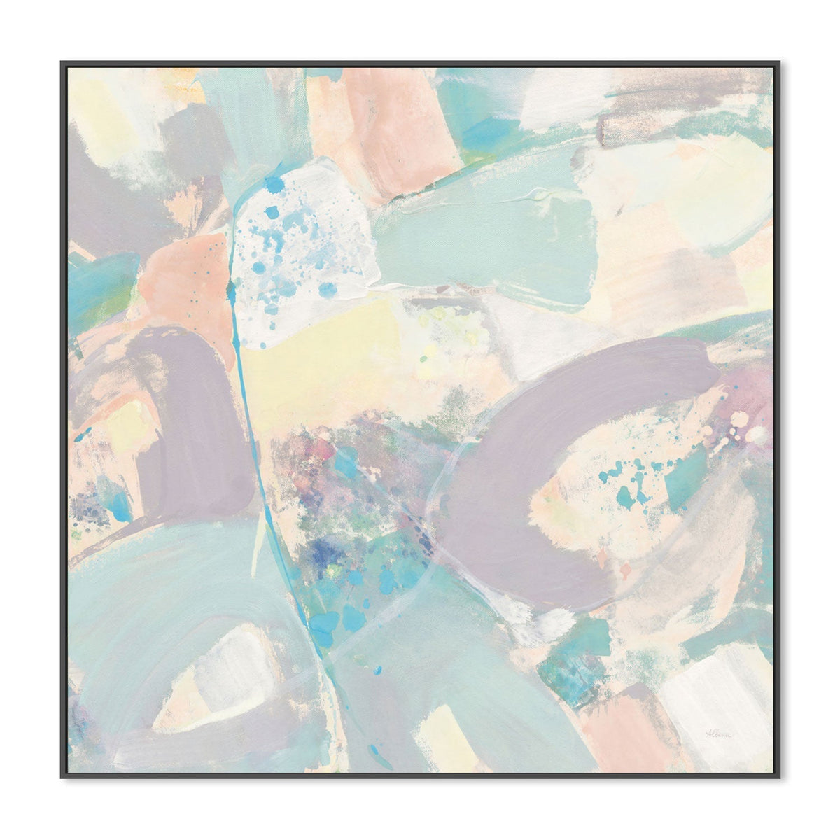 wall-art-print-canvas-poster-framed-Pastel Stone, Style B , By Albena Hristova-GIOIA-WALL-ART