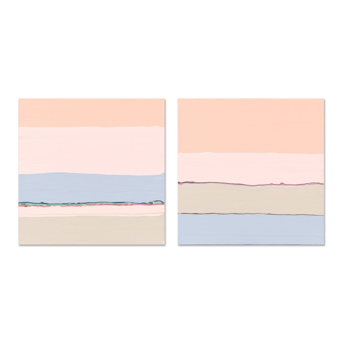 wall-art-print-canvas-poster-framed-Pastel Sunset, Style A & B, Set Of 2 , By Belinda Stone-GIOIA-WALL-ART