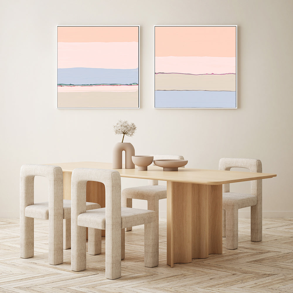 wall-art-print-canvas-poster-framed-Pastel Sunset, Style A & B, Set Of 2 , By Belinda Stone-GIOIA-WALL-ART