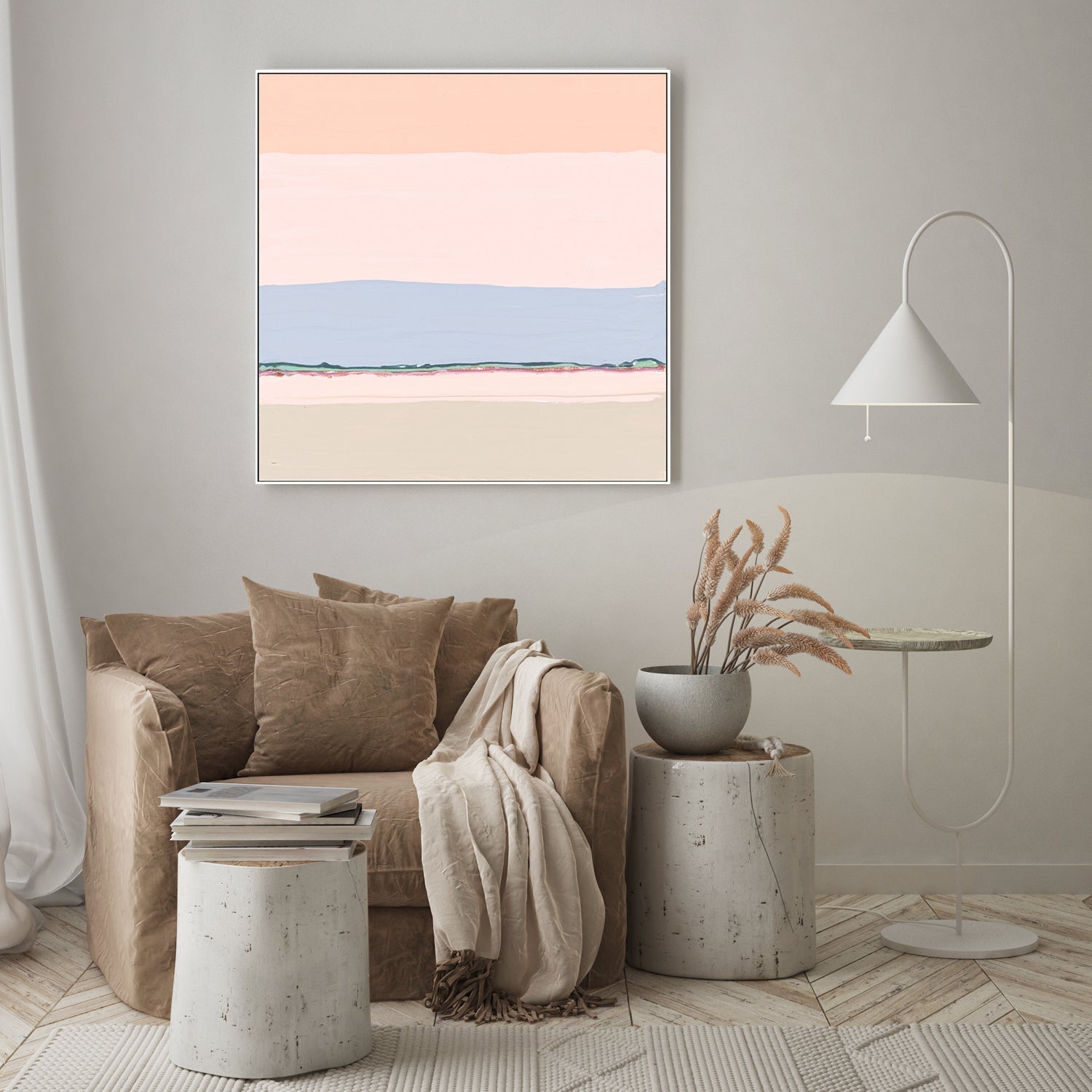 wall-art-print-canvas-poster-framed-Pastel Sunset, Style A , By Belinda Stone-GIOIA-WALL-ART