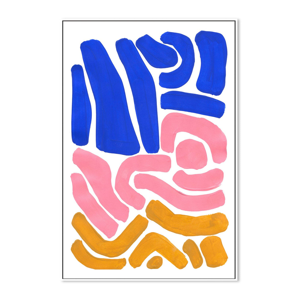 wall-art-print-canvas-poster-framed-Pastel Tribal Maze , By Ejaaz Haniff-GIOIA-WALL-ART