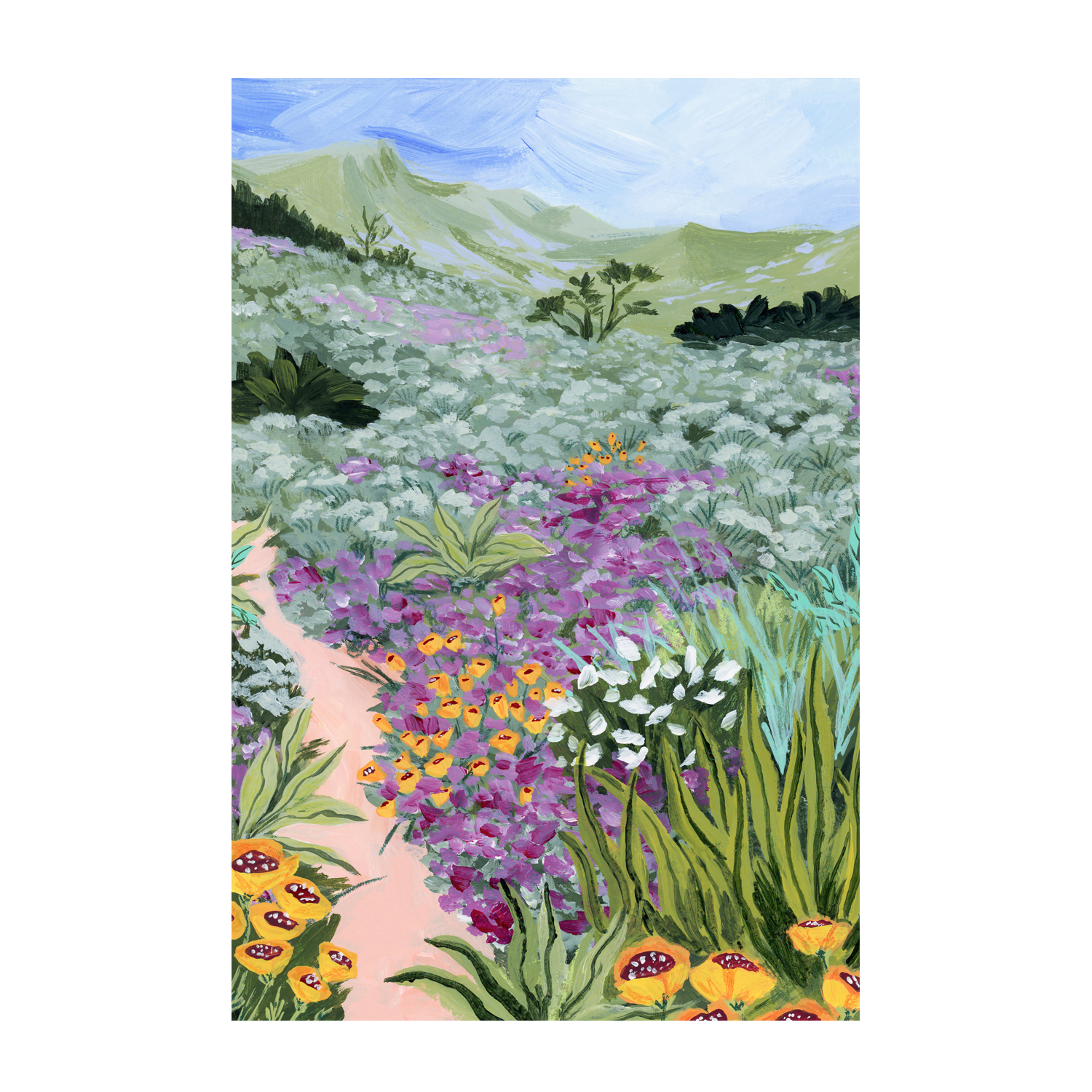 wall-art-print-canvas-poster-framed-Path to the Pacific, Style A-1