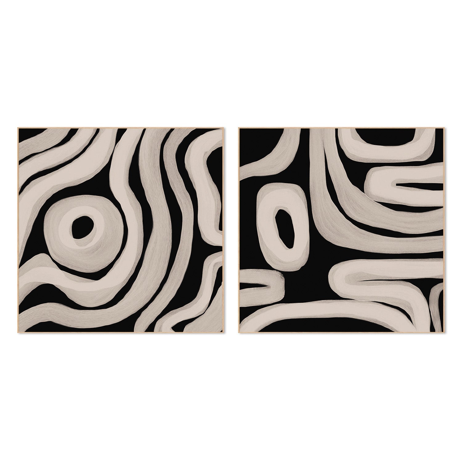 wall-art-print-canvas-poster-framed-Patterns Of Movement, Style A & B, Set Of 2 , By Rohan Sharma-4