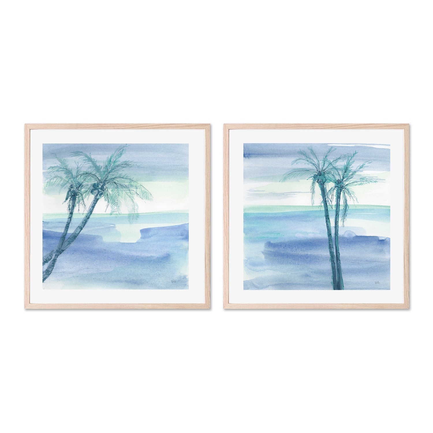 wall-art-print-canvas-poster-framed-Peaceful Dusk, Style A & B, Set Of 2 , By Chris Paschke-GIOIA-WALL-ART