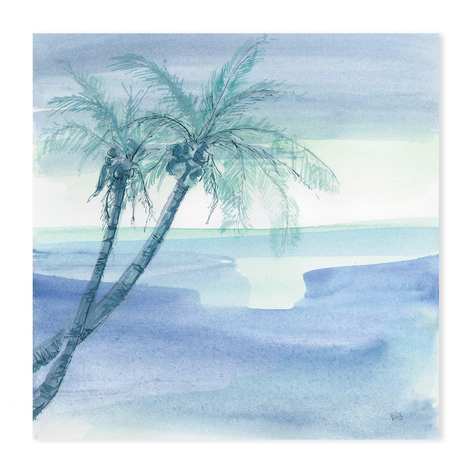 wall-art-print-canvas-poster-framed-Peaceful Dusk, Style A & B, Set Of 2 , By Chris Paschke-GIOIA-WALL-ART