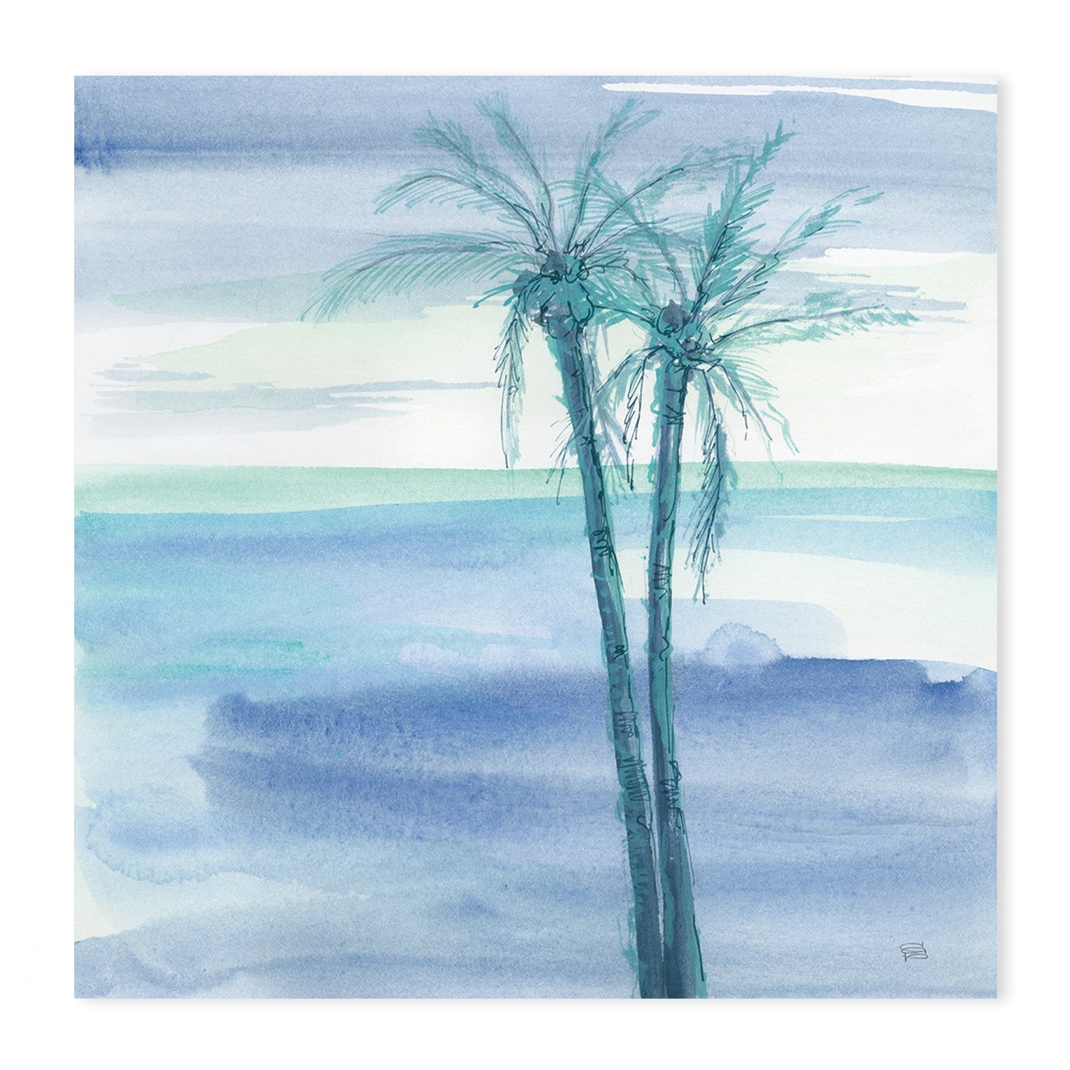 wall-art-print-canvas-poster-framed-Peaceful Dusk, Style A & B, Set Of 2 , By Chris Paschke-GIOIA-WALL-ART