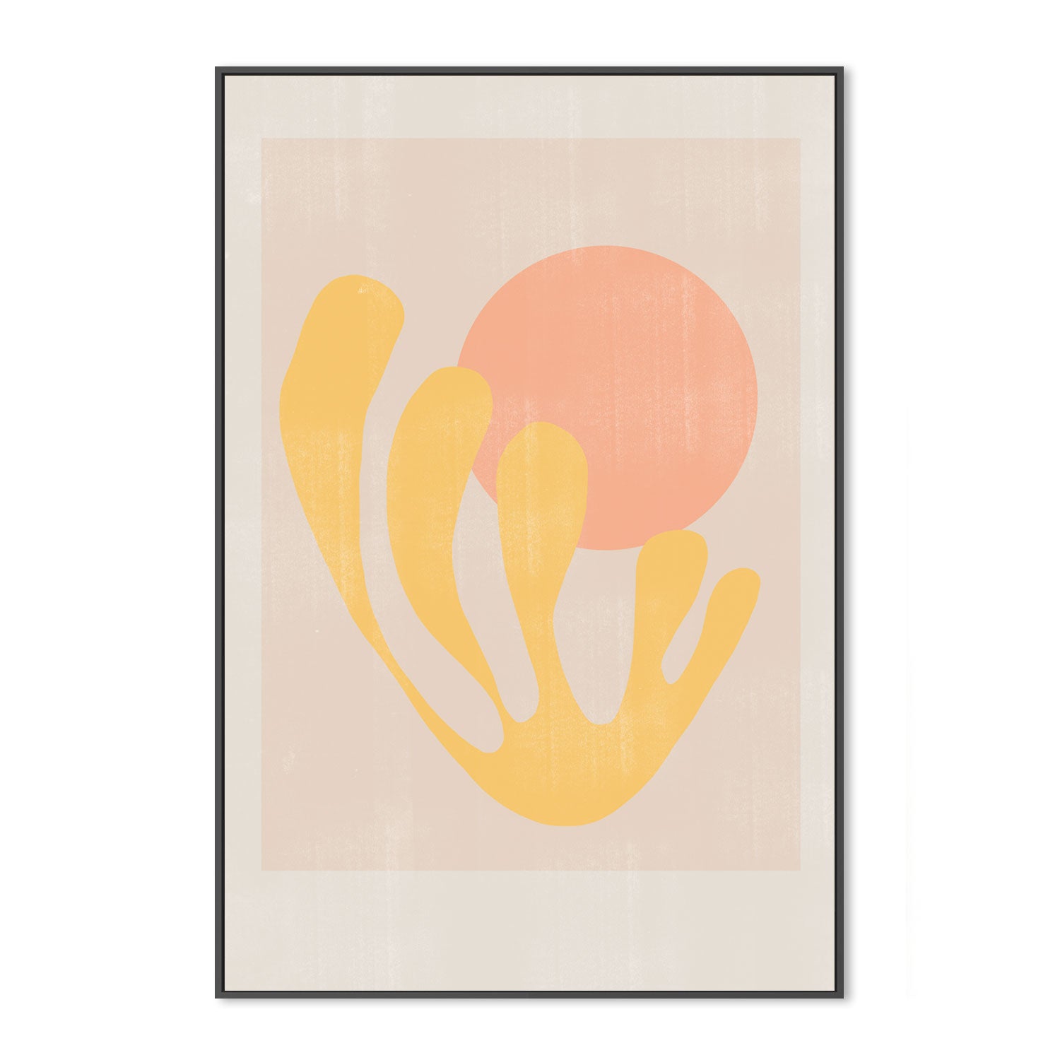 wall-art-print-canvas-poster-framed-Peach and Yellow Summer-GIOIA-WALL-ART