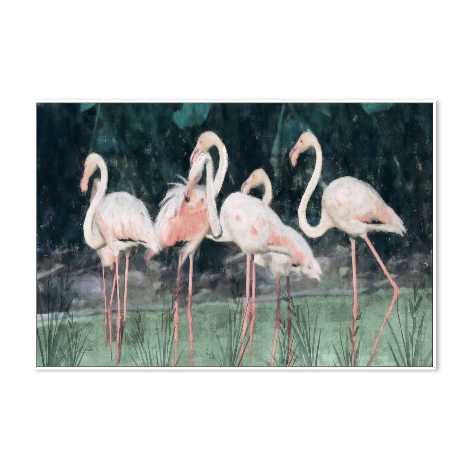 wall-art-print-canvas-poster-framed-Peach Flamingo, Style C , By Nina Blue-5