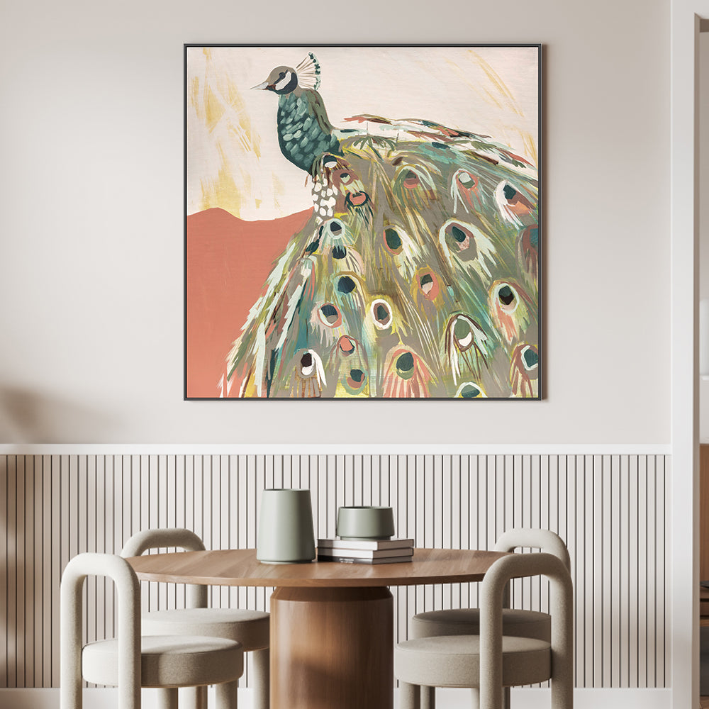 wall-art-print-canvas-poster-framed-Peacock Salmon , By Jenny Westenhofer Art-2
