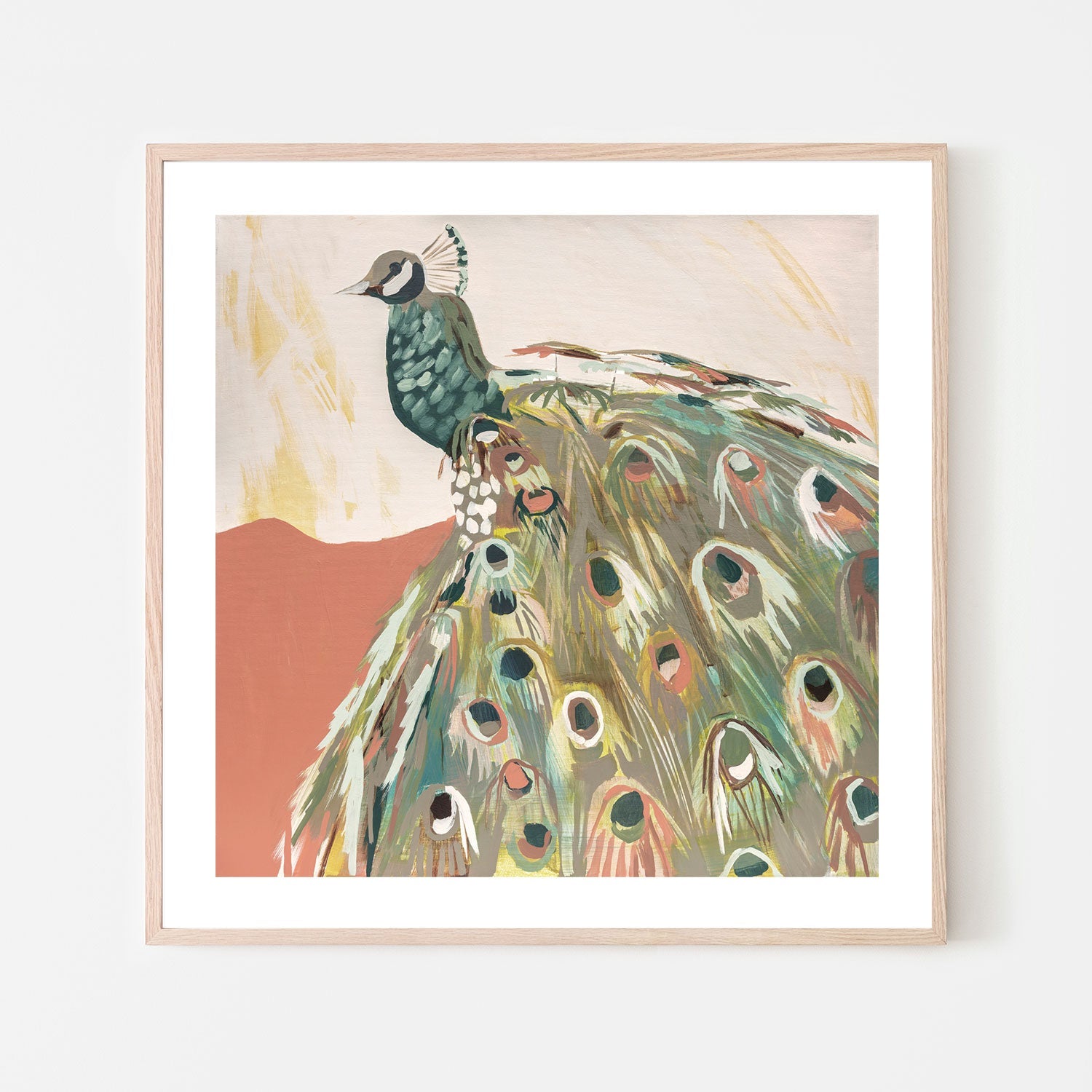 wall-art-print-canvas-poster-framed-Peacock Salmon , By Jenny Westenhofer Art-6