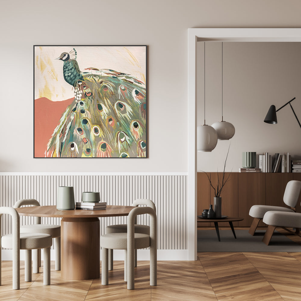 wall-art-print-canvas-poster-framed-Peacock Salmon , By Jenny Westenhofer Art-7