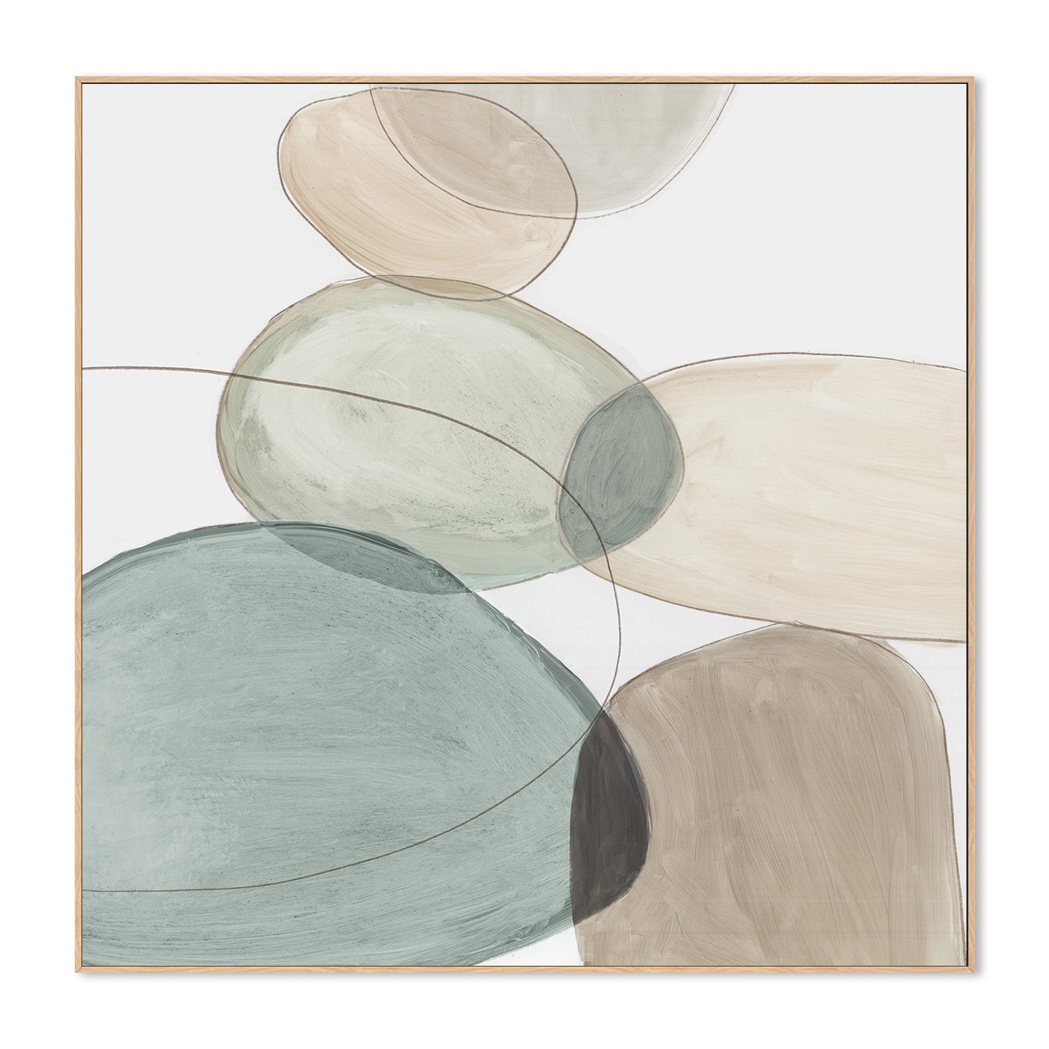 wall-art-print-canvas-poster-framed-Pebble Stones, Style A , By Tom Reeves-4