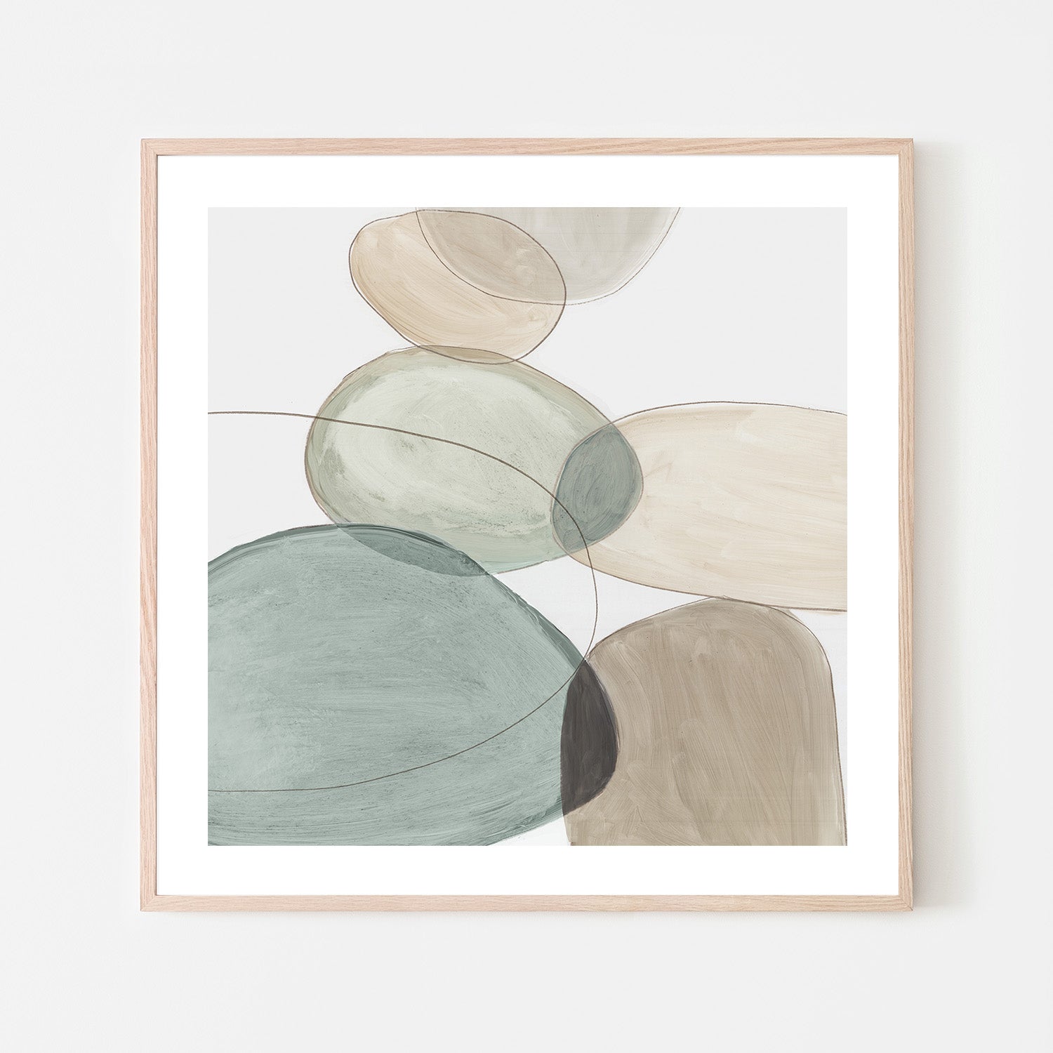 wall-art-print-canvas-poster-framed-Pebble Stones, Style A , By Tom Reeves-6