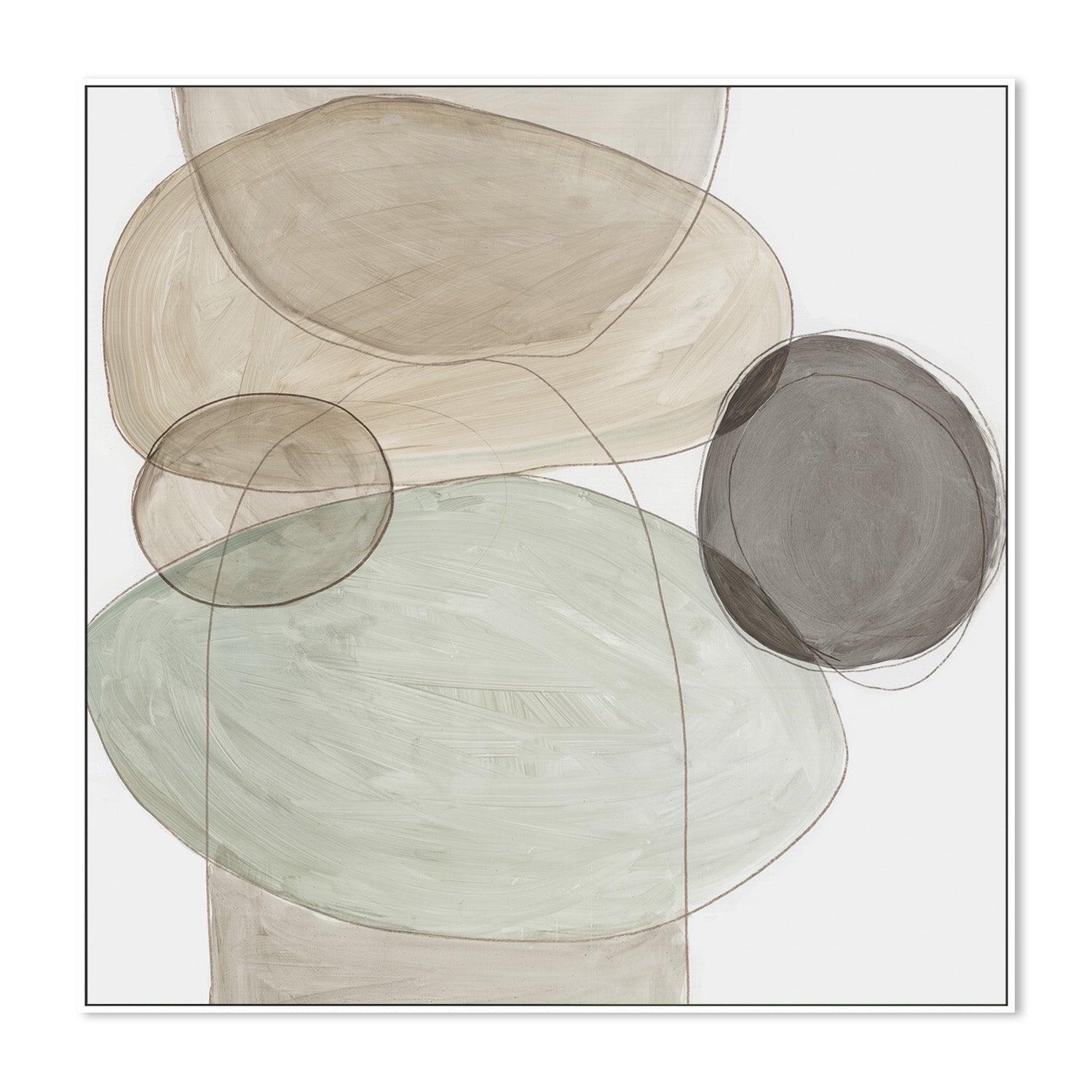 wall-art-print-canvas-poster-framed-Pebble Stones, Style B , By Tom Reeves-5