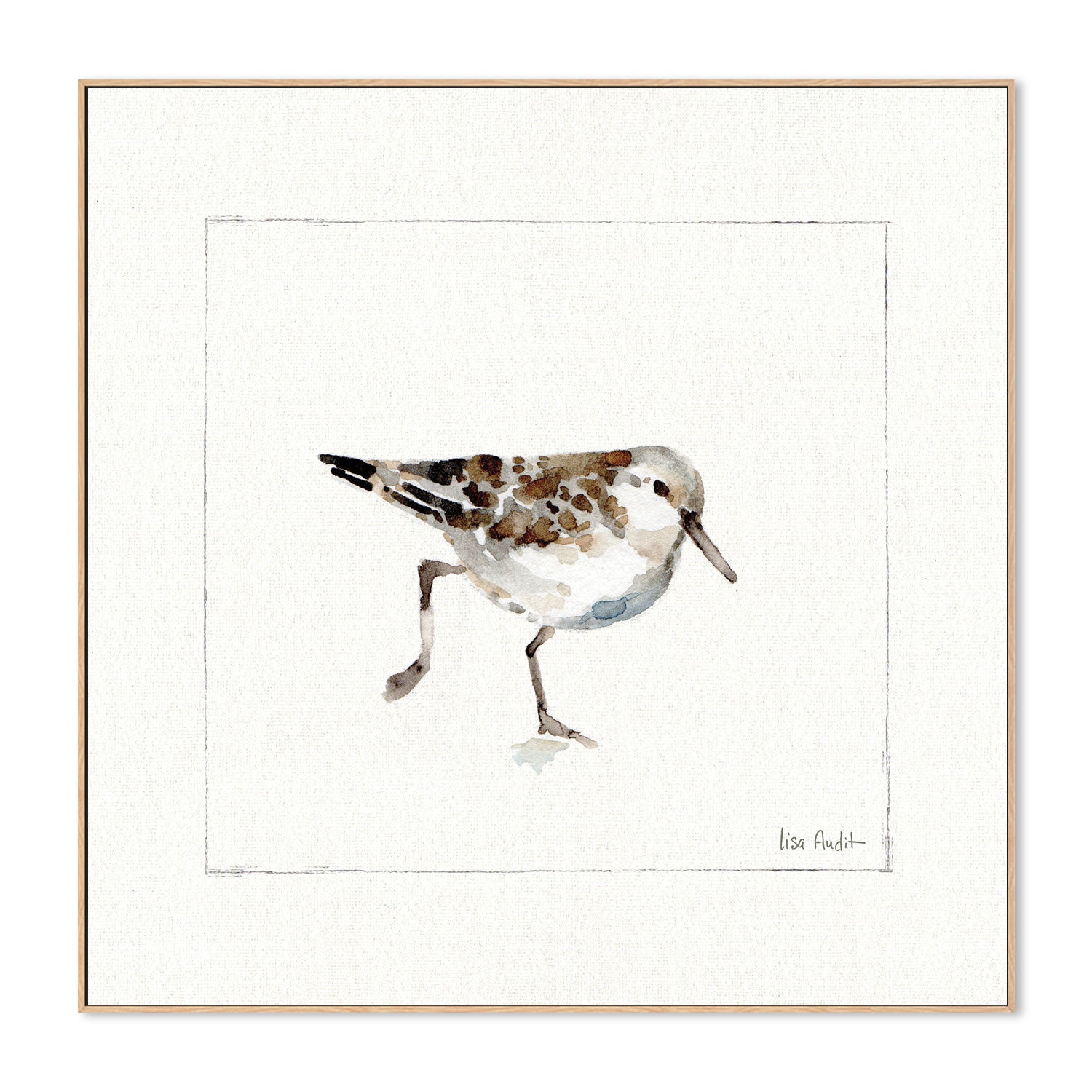 wall-art-print-canvas-poster-framed-Pebbles And Sandpipers, Style A , By Lisa Audit-GIOIA-WALL-ART