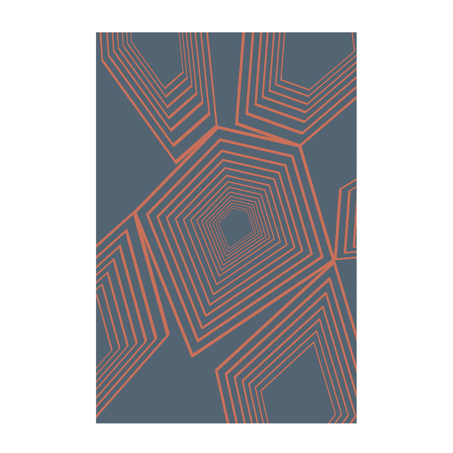 wall-art-print-canvas-poster-framed-Pentagon On Repeat , By JL Design-1