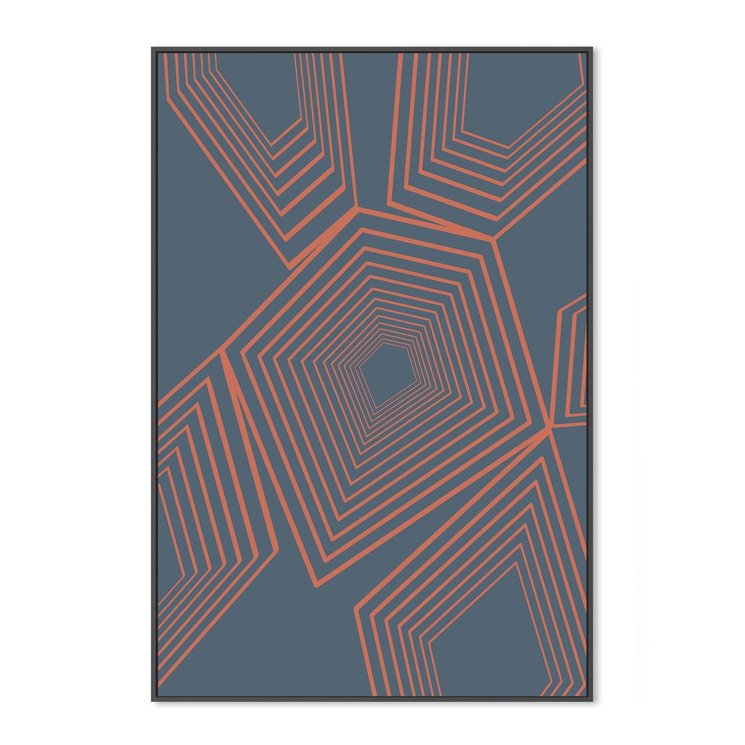 wall-art-print-canvas-poster-framed-Pentagon On Repeat , By JL Design-3