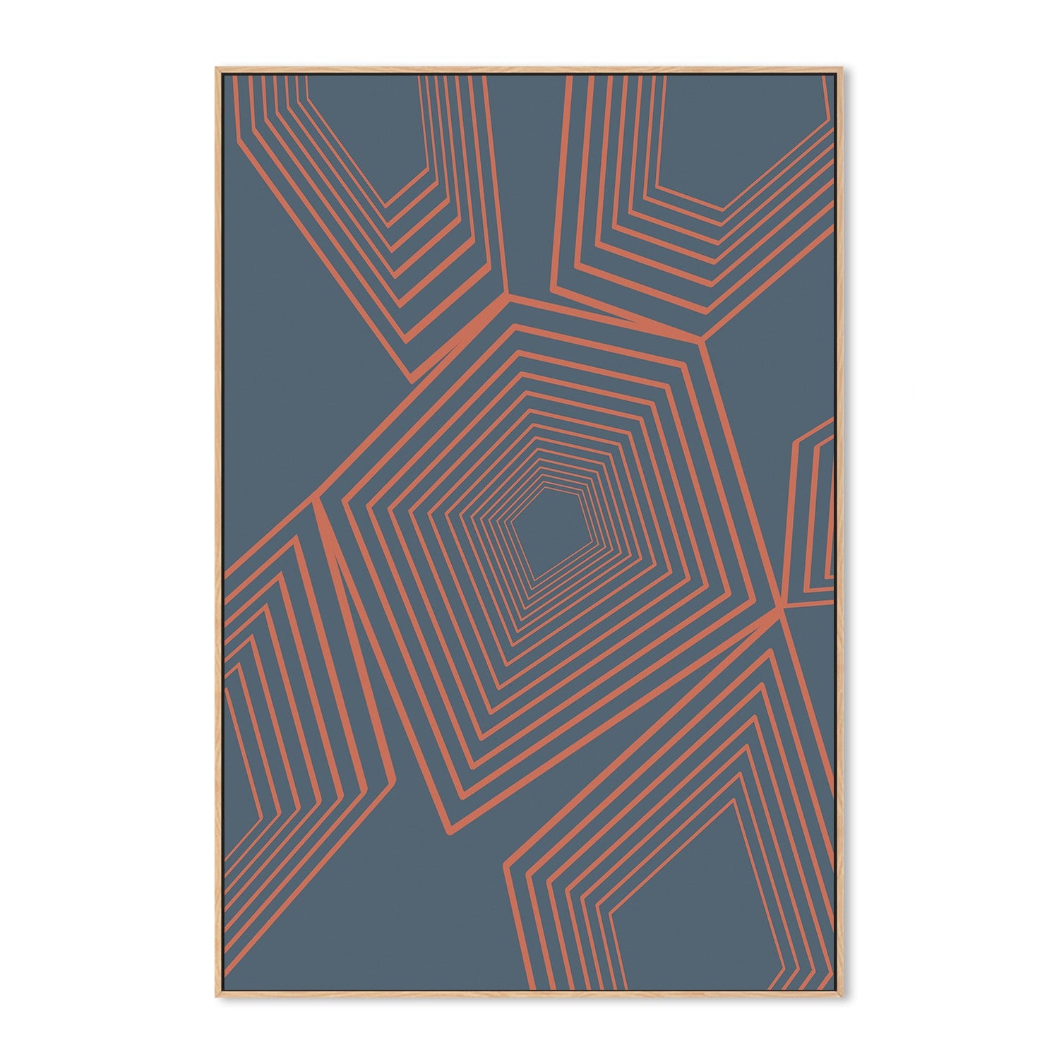 wall-art-print-canvas-poster-framed-Pentagon On Repeat , By JL Design-4